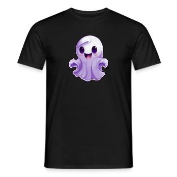 Halloween Geist - Männer T-Shirt - Schwarz - Vorne - AI Model Male 178 light (178cm)