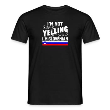 Slowenen Slowenische Flagge Slowenien Volk - Männer T-Shirt - Schwarz - Vorne - AI Model Male 178 light (178cm)