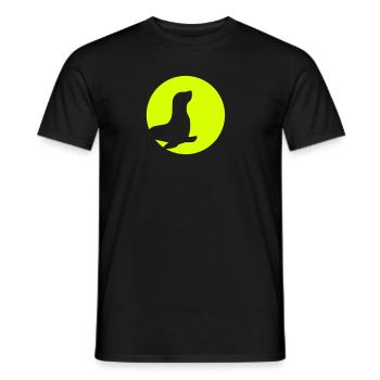 Pinnipèdes - T-shirt homme - noir - Devant - AI Model Male 178 light (178cm)