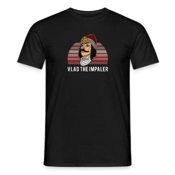Dracula Vampir Vlad Tepes Rumänien Balkan - Männer T-Shirt - Schwarz - Vorne - AI Model Male 178 light (178cm)