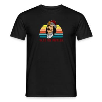 Dracula Vampir Vlad Tepes Rumänien Balkan - Männer T-Shirt - Schwarz - Vorne - AI Model Male 178 light (178cm)