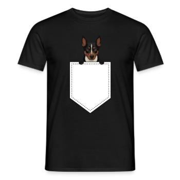 Cadeau de chien Kelpie - T-shirt homme - noir - Devant - AI Model Male 178 light (178cm)