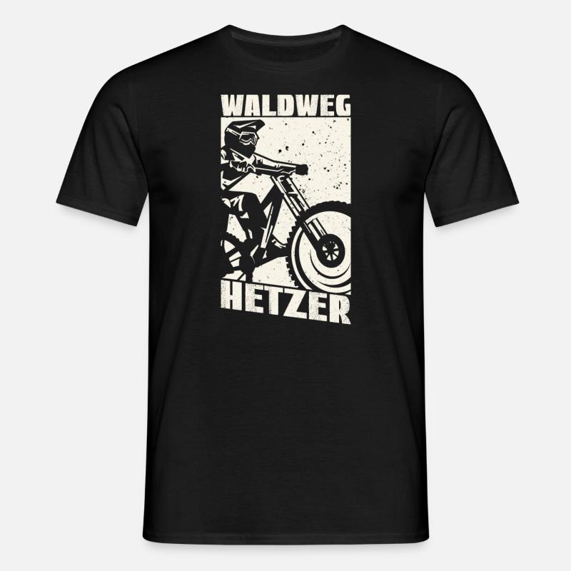 Waldweg Hetzer - Männer T-Shirt - Schwarz