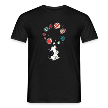 Chien drôle - T-shirt homme - noir - Devant - AI Model Male 178 light (178cm)