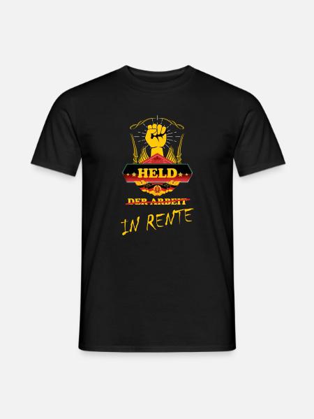 Held der Arbeit in Rente - Rentner Geschenk - Männer T-Shirt - Schwarz