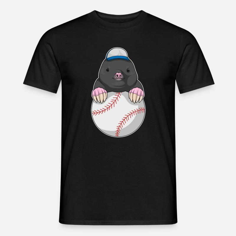 Mole Cap Baseball - T-shirt homme - noir