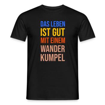 Wandern Statement Bergwanderung Wanderer Klettern - Männer T-Shirt - Schwarz - Vorne - AI Model Male 178 light (178cm)