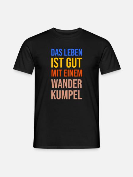 Wandern Statement Bergwanderung Wanderer Klettern - Männer T-Shirt - Schwarz