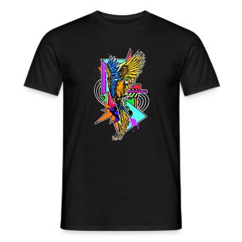 Vogel Haustier Tropisch Urwald Tier Papagei - Männer T-Shirt - Schwarz - Vorne - AI Model Male 178 light (178cm)