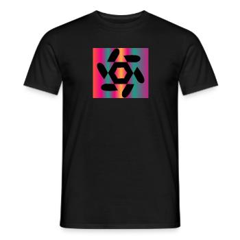 DESIGN. ART. GEEK. VINTAGE. GRAPHIQUE. MANGA. ASIE - T-shirt homme - noir - Devant - AI Model Male 178 light (178cm)