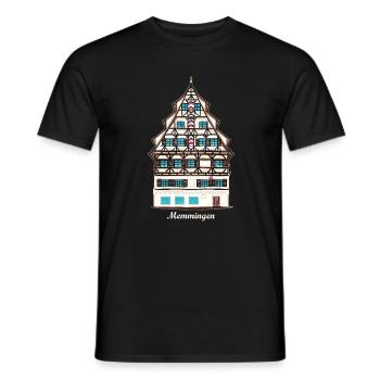 Memmingen, Schwaben, Bayern, Deutschland - Männer T-Shirt - Schwarz - Vorne - AI Model Male 178 light (178cm)