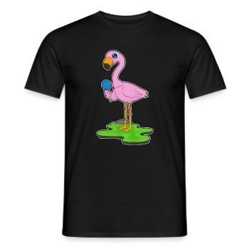 Sucette de flamant rose - T-shirt homme - noir - Devant - AI Model Male 178 light (178cm)