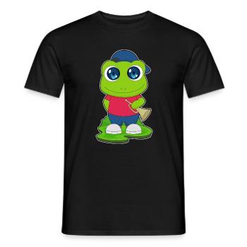 Grenouille Musicien Trompette Musique - T-shirt homme - noir - Devant - AI Model Male 178 light (178cm)