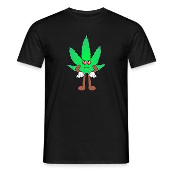 Der Bloom - Weed Cannabis Stoned Hanf Marihuana - Männer T-Shirt - Schwarz - Vorne - AI Model Male 178 light (178cm)