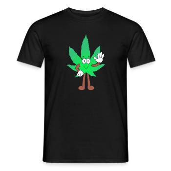 Der Bloom - Weed Cannabis Stoned Hanf Marihuana - Männer T-Shirt - Schwarz - Vorne - AI Model Male 178 light (178cm)