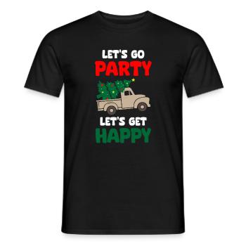 Lets Go Party Soyons Joyeux Noël - T-shirt homme - noir - Devant - AI Model Male 178 light (178cm)