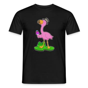 Flamingo Waffeleis - Männer T-Shirt - Schwarz - Vorne - AI Model Male 178 light (178cm)