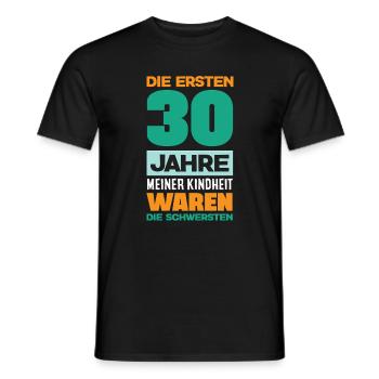 Funny 30th birthday gift - Men's T-Shirt - black - Front - AI Model Male 178 light (178cm)