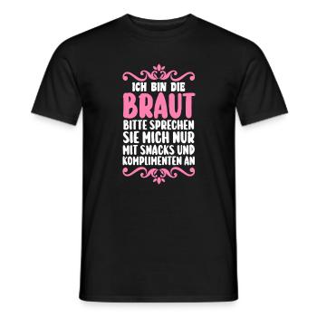 Bachelor Party Team Bride Hen Party - Men's T-Shirt - black - Front - AI Model Male 178 light (178cm)