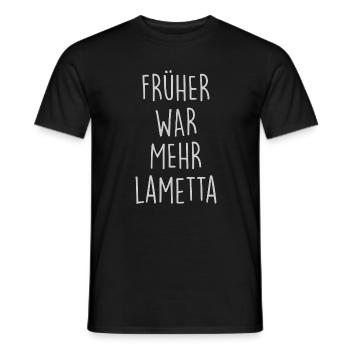 Lametta - Männer T-Shirt - Schwarz - Vorne - AI Model Male 178 light (178cm)