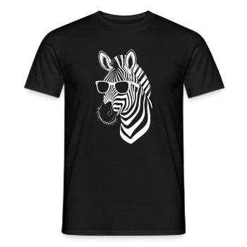 Zebra Spruch Lustiges Zebra Geschenk - Männer T-Shirt - Schwarz - Vorne - AI Model Male 178 light (178cm)