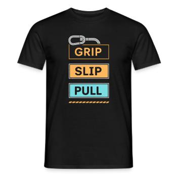 Grip Slip Sweater in Pastel - Men's T-Shirt - black - Front - AI Model Male 178 light (178cm)