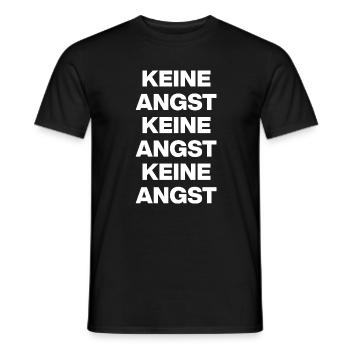 KEINE ANGST NIE WIEDER IST JETZT WEIß NO NZS / AFD - Männer T-Shirt - Schwarz - Vorne - AI Model Male 178 light (178cm)