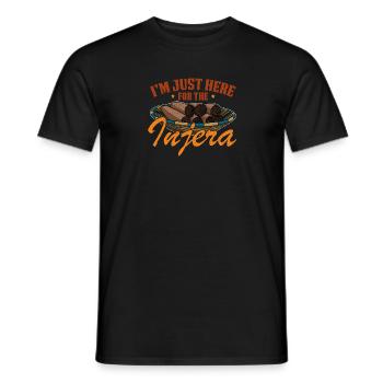Injera National Gericht Afrika Äthiopien Sudan - Männer T-Shirt - Schwarz - Vorne - AI Model Male 178 light (178cm)