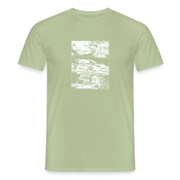 Supra - Männer T-Shirt - Sage - Vorne - AI Model Male 178 light (178cm)