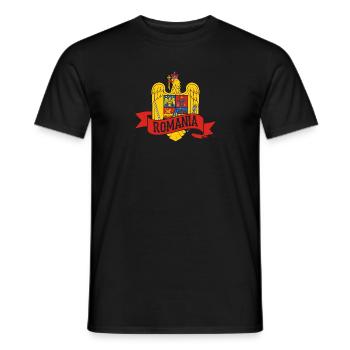 Roumanie Histoire Couleurs nationales Balkans - T-shirt homme - noir - Devant - AI Model Male 178 light (178cm)