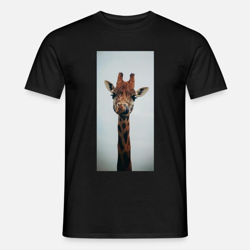 Funny Giraffe - Men’s T-shirt - black
