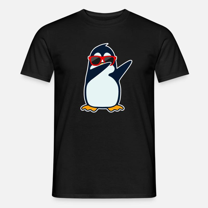 Dabbing penguin - Men’s T-shirt - black