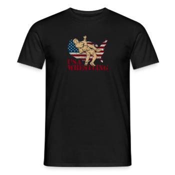 Kampfsportler Wrestler Wrestling Ringen Sport - Männer T-Shirt - Schwarz - Vorne - AI Model Male 178 light (178cm)