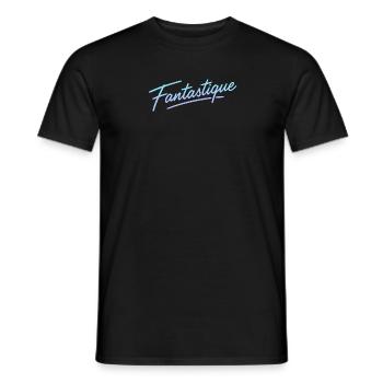 Neon 80er Schriftzug Fantastique - Männer T-Shirt - Schwarz - Vorne - AI Model Male 178 light (178cm)