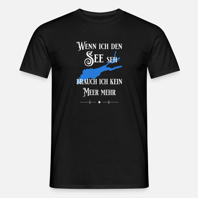 Bodensee - Männer T-Shirt - Schwarz