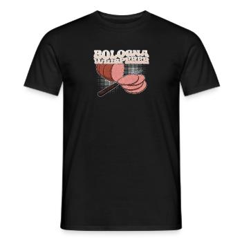 Wurst Essen Bologna Italien Italienische Küche - Männer T-Shirt - Schwarz - Vorne - AI Model Male 178 light (178cm)