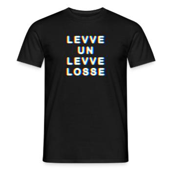 Levve un levve losse Leben und leben lassen Köln - Männer T-Shirt - Schwarz - Vorne - AI Model Male 178 light (178cm)