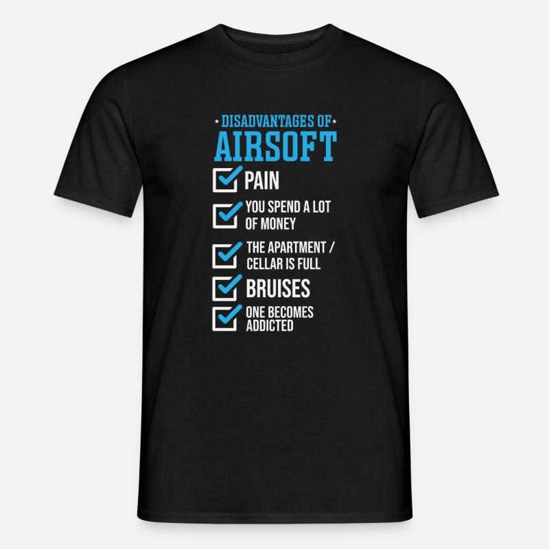 Inconvénients de l’Airsoft - T-shirt homme - noir