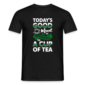 Tasse à thé Thé aux fruits - T-shirt homme - noir - Devant - AI Model Male 178 light (178cm)