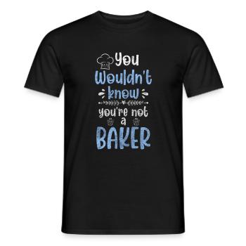 baking, confectioner, baked goods, delicious - Men's T-Shirt - black - Front - AI Model Male 178 light (178cm)