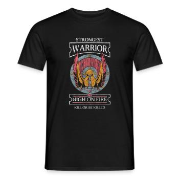 Odin Asgard Mythology - Men's T-Shirt - black - Front - AI Model Male 178 light (178cm)