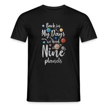 Astronaute Stars Solar System - T-shirt homme - noir - Devant - AI Model Male 178 light (178cm)