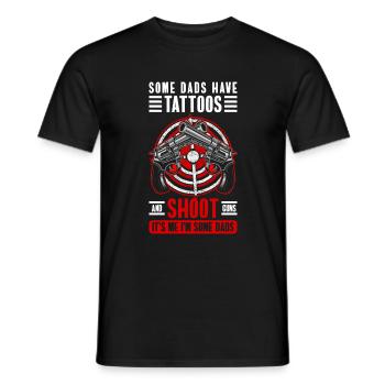 Club de tir Zone de tir Tir de chasse - T-shirt homme - noir - Devant - AI Model Male 178 light (178cm)