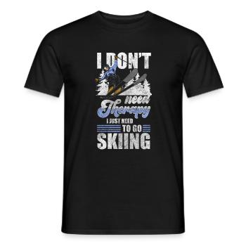 Snowboarden Snowboard Winter Skiurlaub - Männer T-Shirt - Schwarz - Vorne - AI Model Male 178 light (178cm)