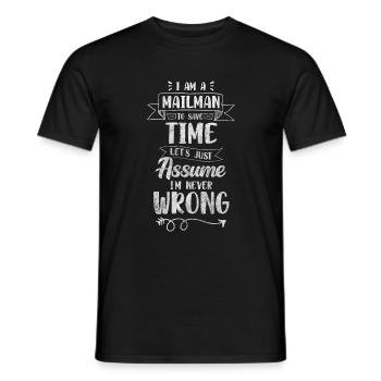 Postman Courier - Men's T-Shirt - black - Front - AI Model Male 178 light (178cm)