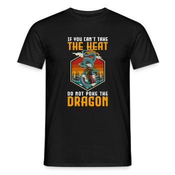 Fantasy Mythical Creature Strength Design - Men's T-Shirt - black - Front - AI Model Male 178 light (178cm)