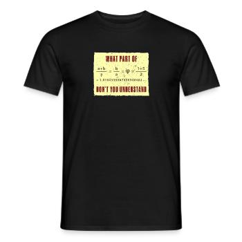 Fibonacci Folge Kunst Goldener Schnitt Mathe - Männer T-Shirt - Schwarz - Vorne - AI Model Male 178 light (178cm)