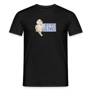Hund Trompete Posaunist Musik Instrument - Männer T-Shirt - Schwarz - Vorne - AI Model Male 178 light (178cm)