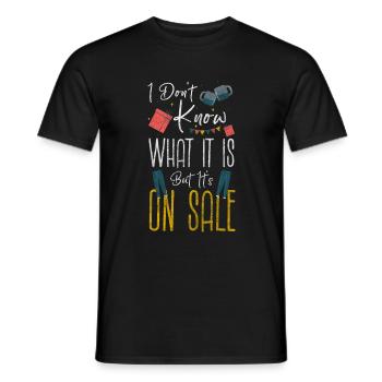 Shopping Purchase Addiction Bag - Men's T-Shirt - black - Front - AI Model Male 178 light (178cm)