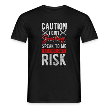 Smoker Cigar Break Box - Men's T-Shirt - black - Front - AI Model Male 178 light (178cm)